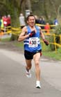 Serod Batochir (Morpeth Harriers) leads the Northern 12 Stage Relay.